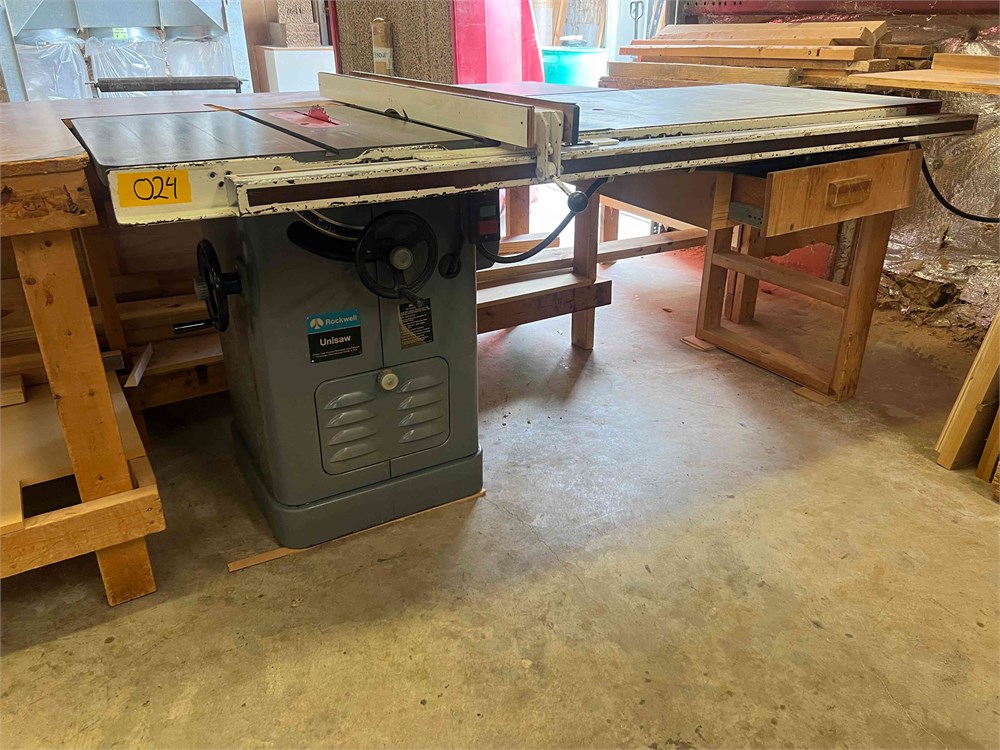 Rockwell "Unisaw" 10" table saw