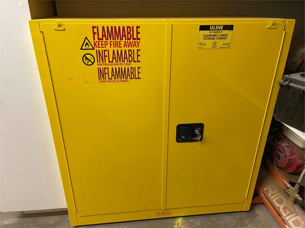 U-Line "H-1563S-Y" Flammable Liquid Storage Cabinet