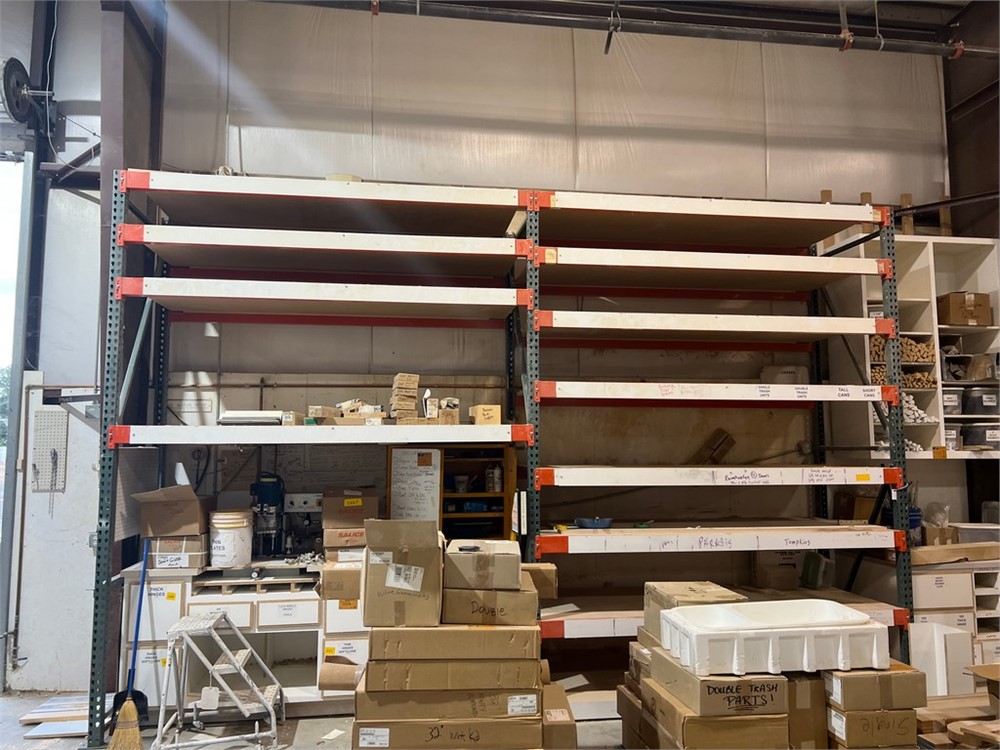 Pallet Racking - (2) Sections - No Contents