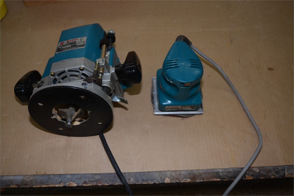Makita Hand Router and Palm Sander