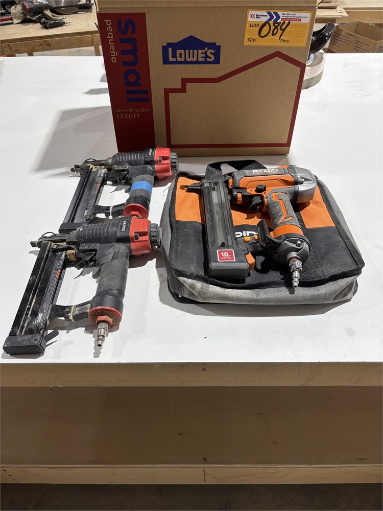 (3) Pneumatic Staple Guns