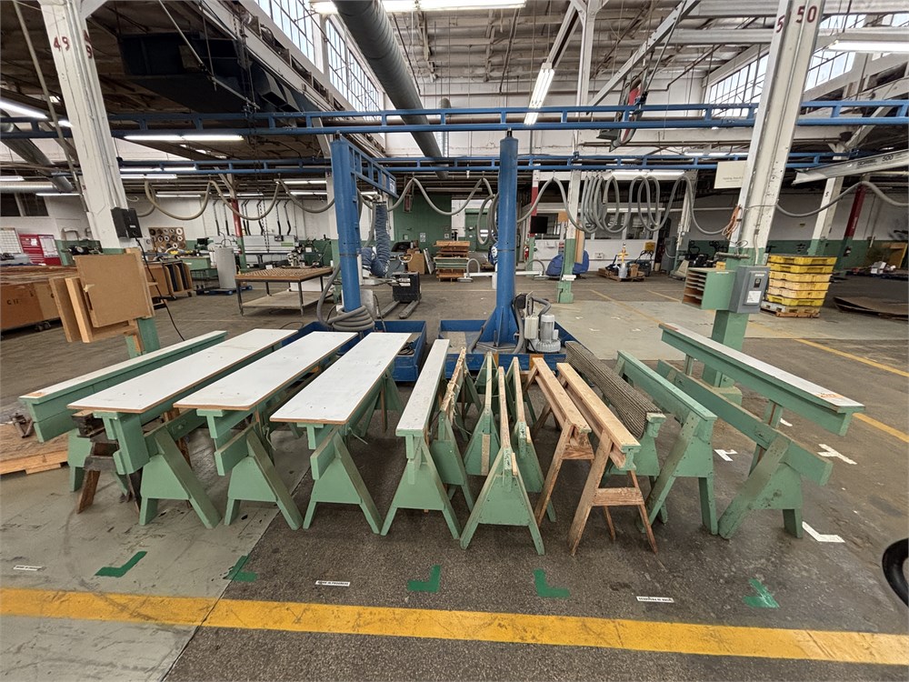 (16) Adjustable Sawhorses