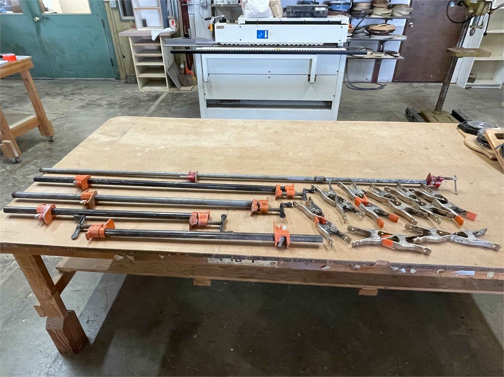 Assortment of Pipe and Spring Clamps