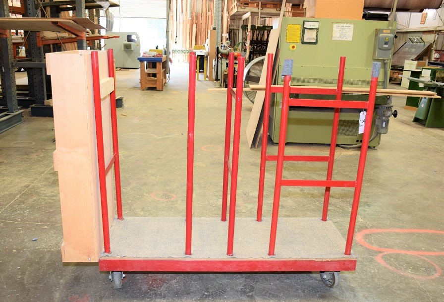 LOT# 054  (6) CARTS ON CASTERS WITH INTERCHANGABLE ARMS/HANDLES * LOT OF 6