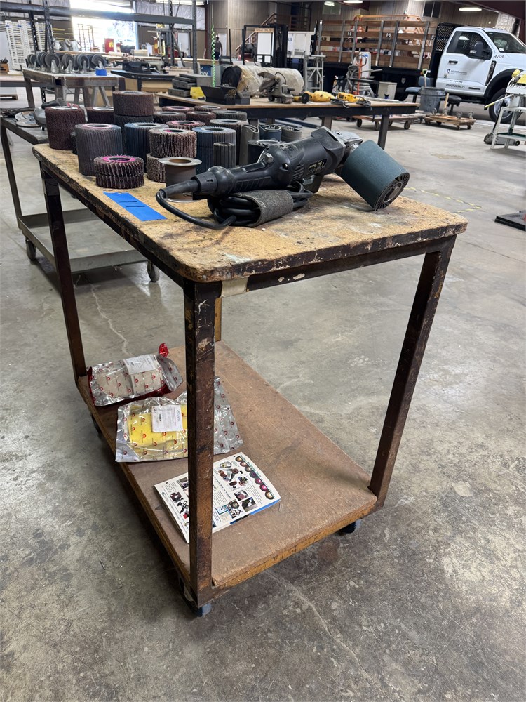 Unitech Surface Finisher & Abrasive Attachments as pictured