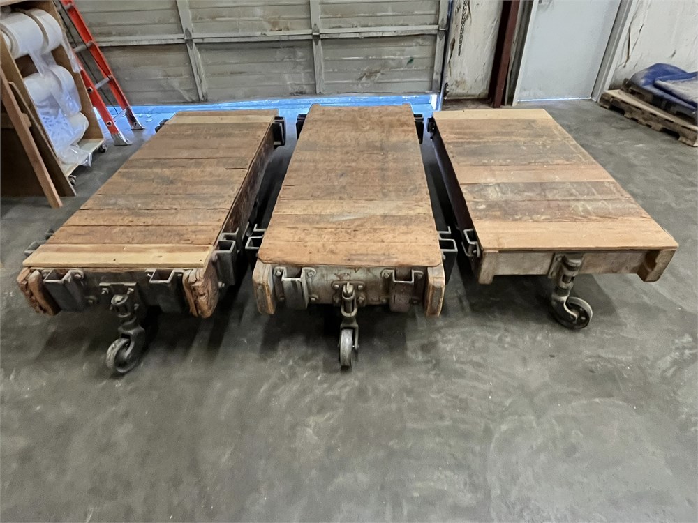 Three (3) Lumber Carts
