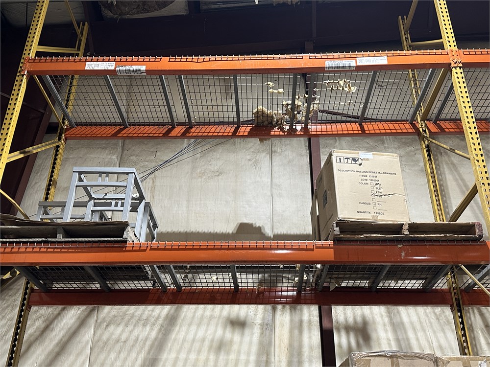 Contents of area and pallet racks not included