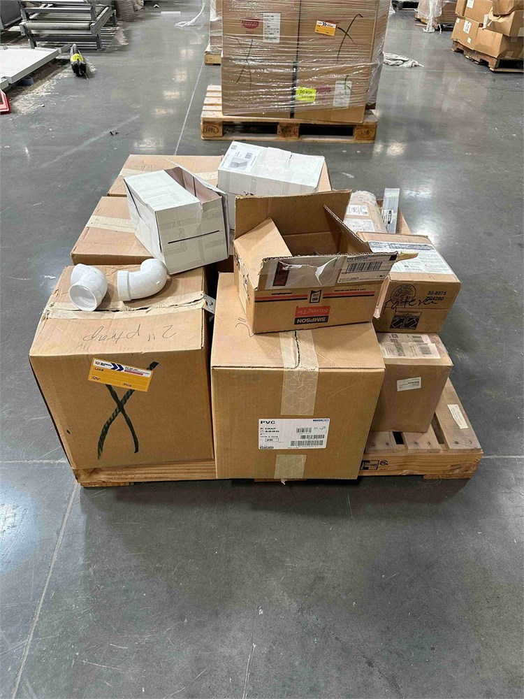 Assorted Hardware and PVC Pipe Fittings