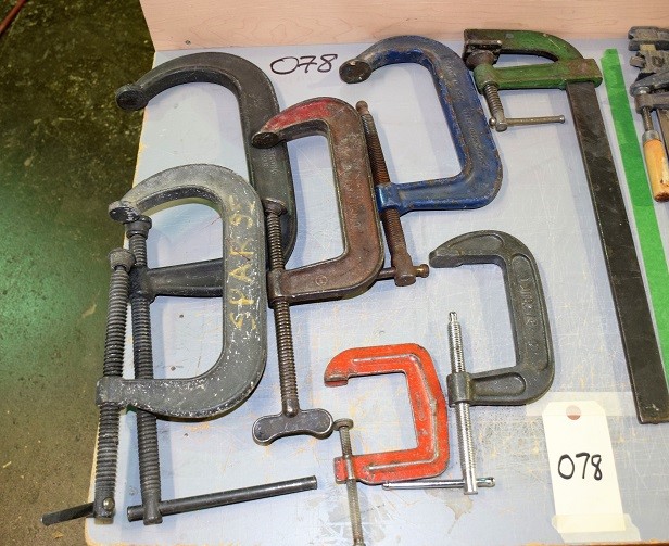 (7) C  CLAMPS * LOT OF 7
