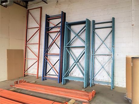 Lot of "Racking" Up to 12'H  - 13 Uprights SEE PHOTO For Complete Inventory