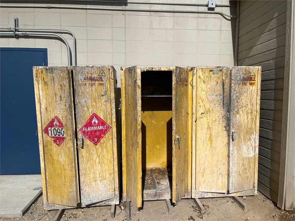 Three (3) Flammable Materials Storage Cabinets