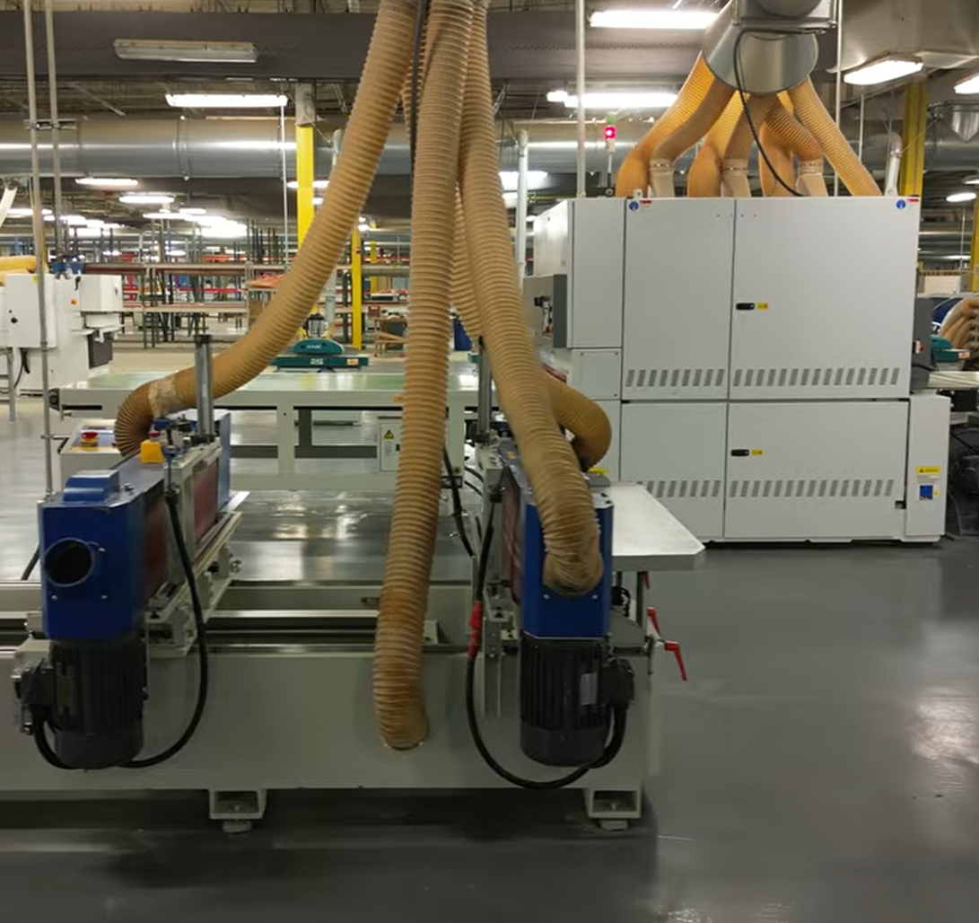 Drone view of the Adornus Cabinetry facility in Lancaster, SC before the auction