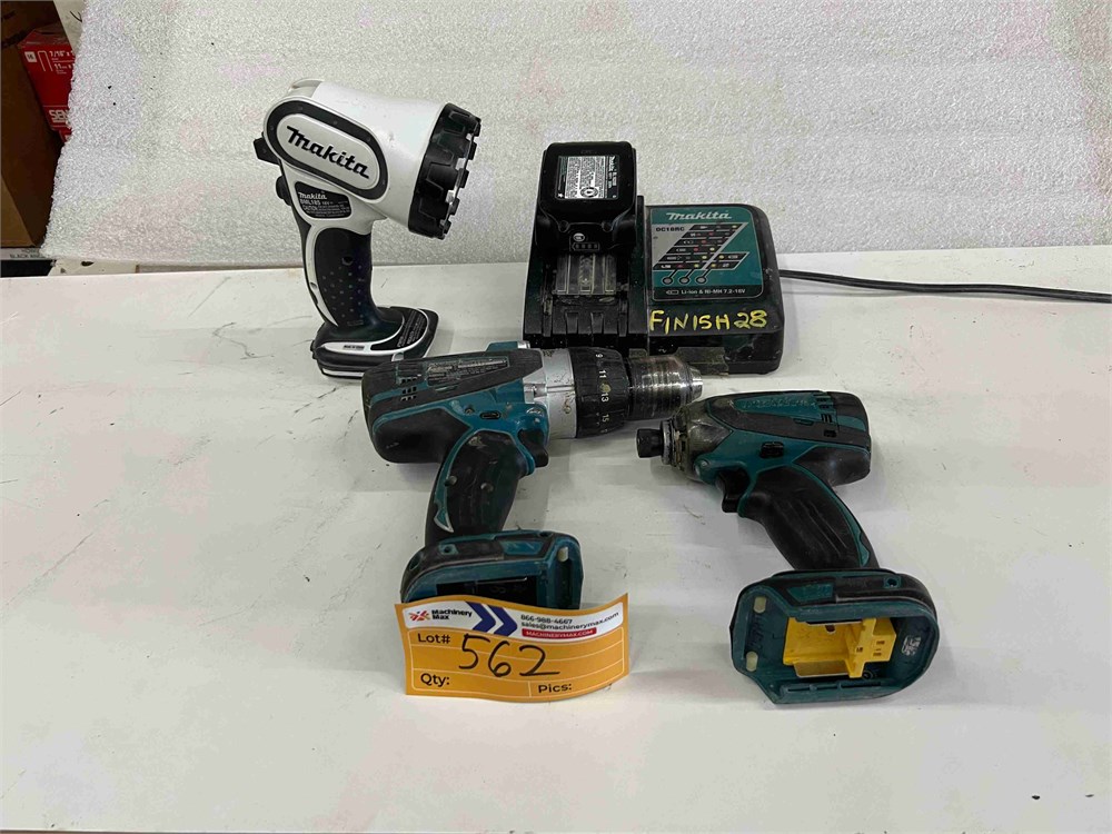 Makita 18 Volt Cordless Drill, Driver, Battery & Charger