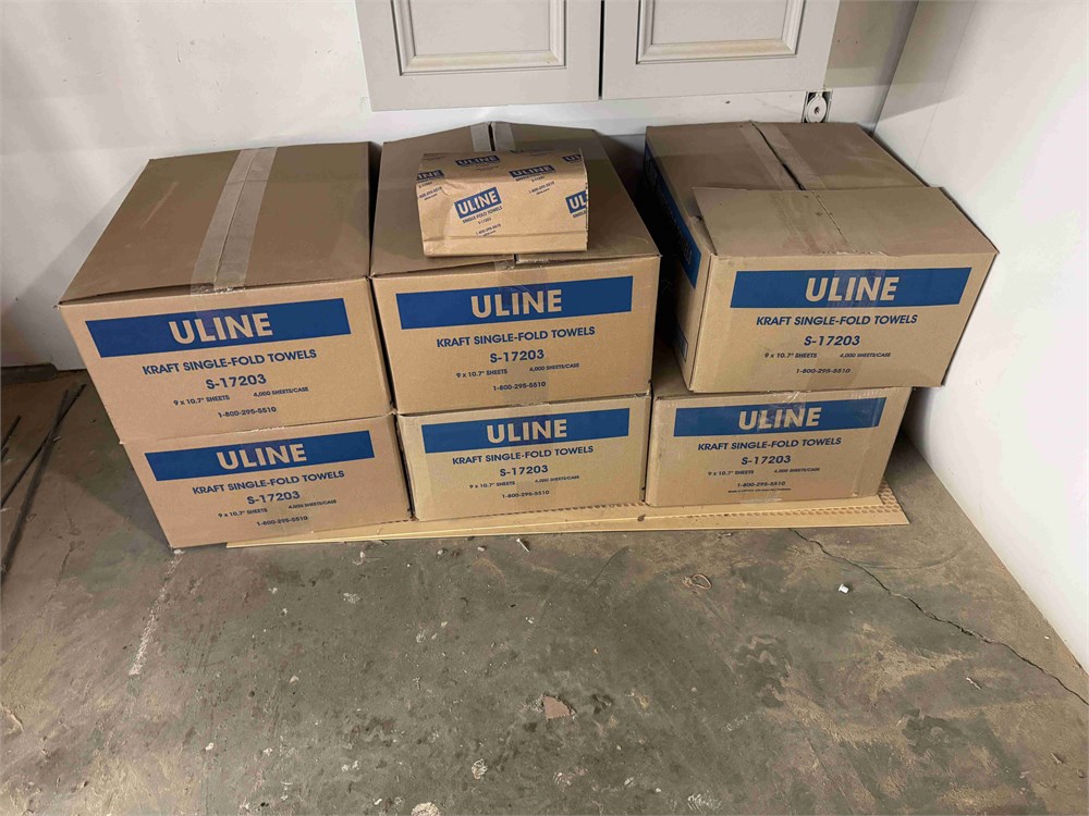Uline "S-17203" Kraft Single Fold Towels Qty. (6)