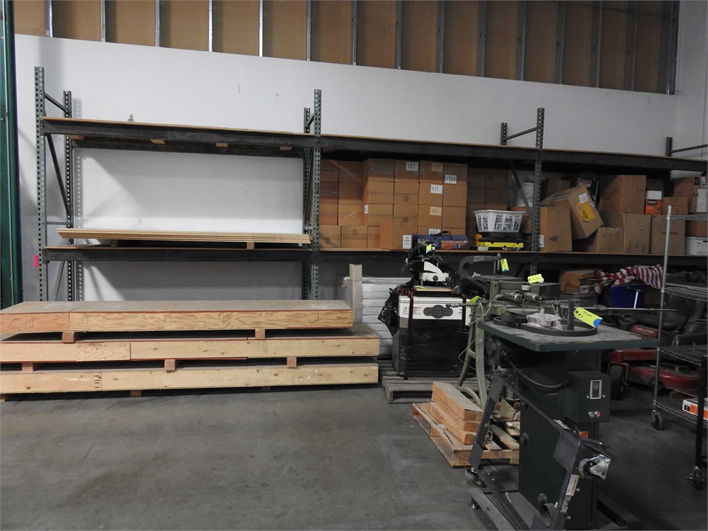 Pallet Racking, 3-sections, Contents Not Included