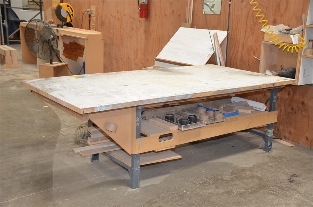 Heavy Duty Work Table with 20 amp Outlets
