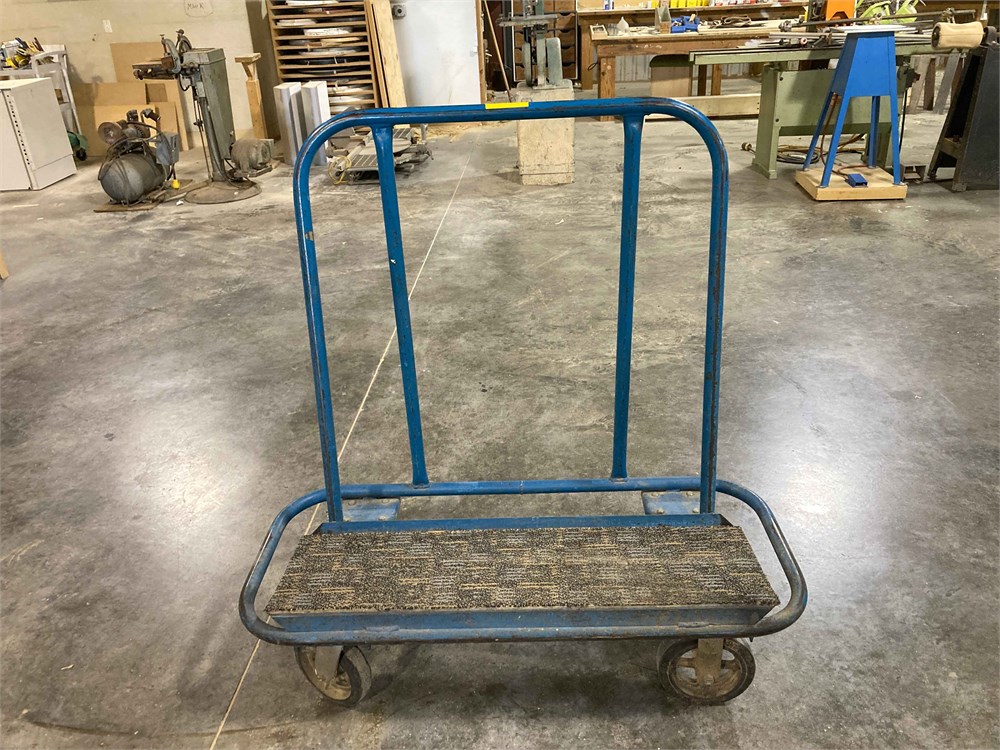 Rolling plywood cart