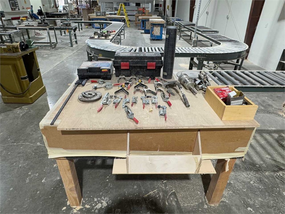 Hand Tools with Wooden Cabinet