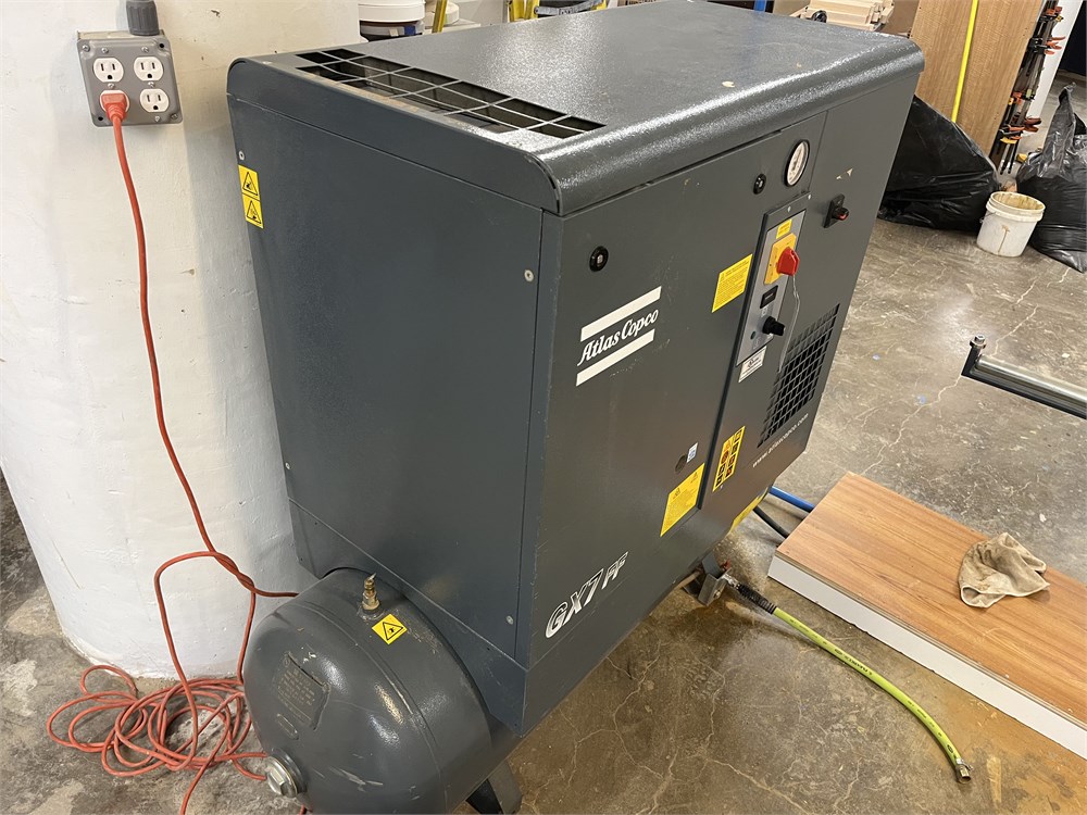 Atlas Copco "GX7 FF" Rotary Screw Air Compressor & Dryer