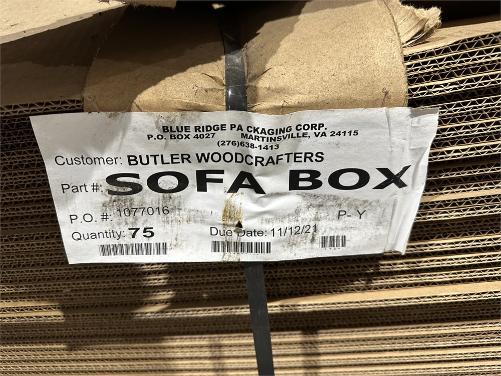 Contents of area and pallet racks not included