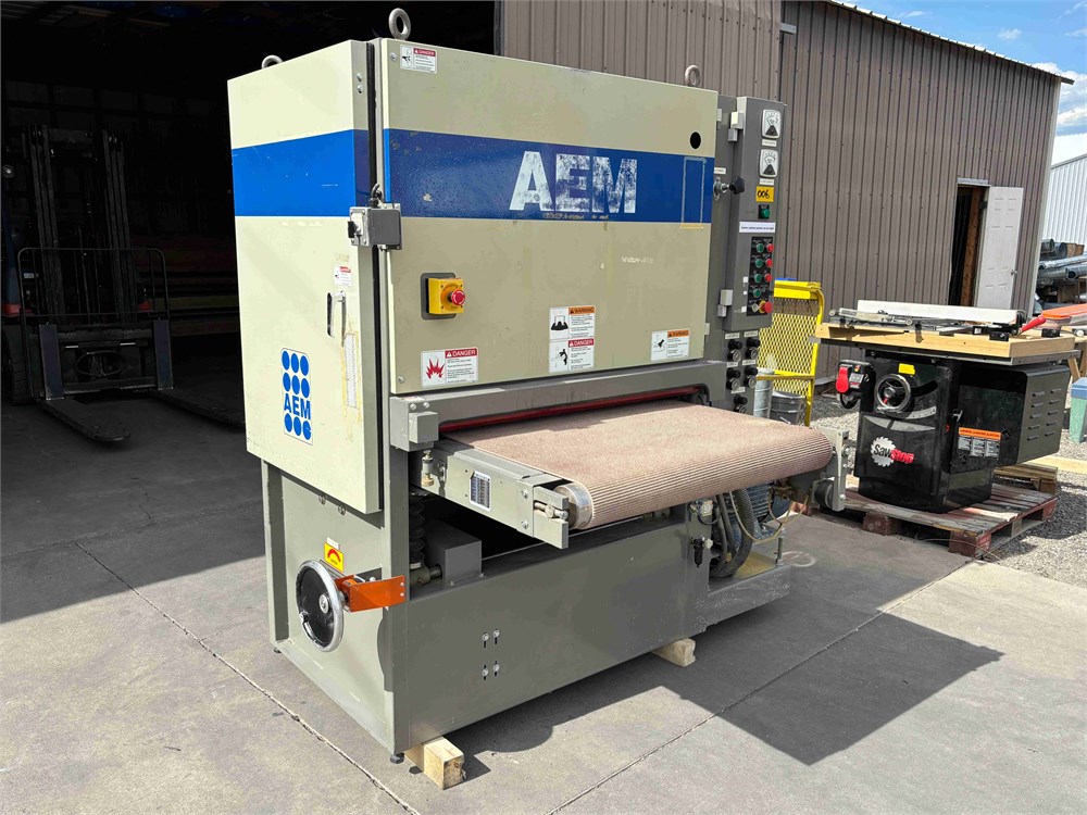 AEM "502-37" 2 Head Widebelt Sander