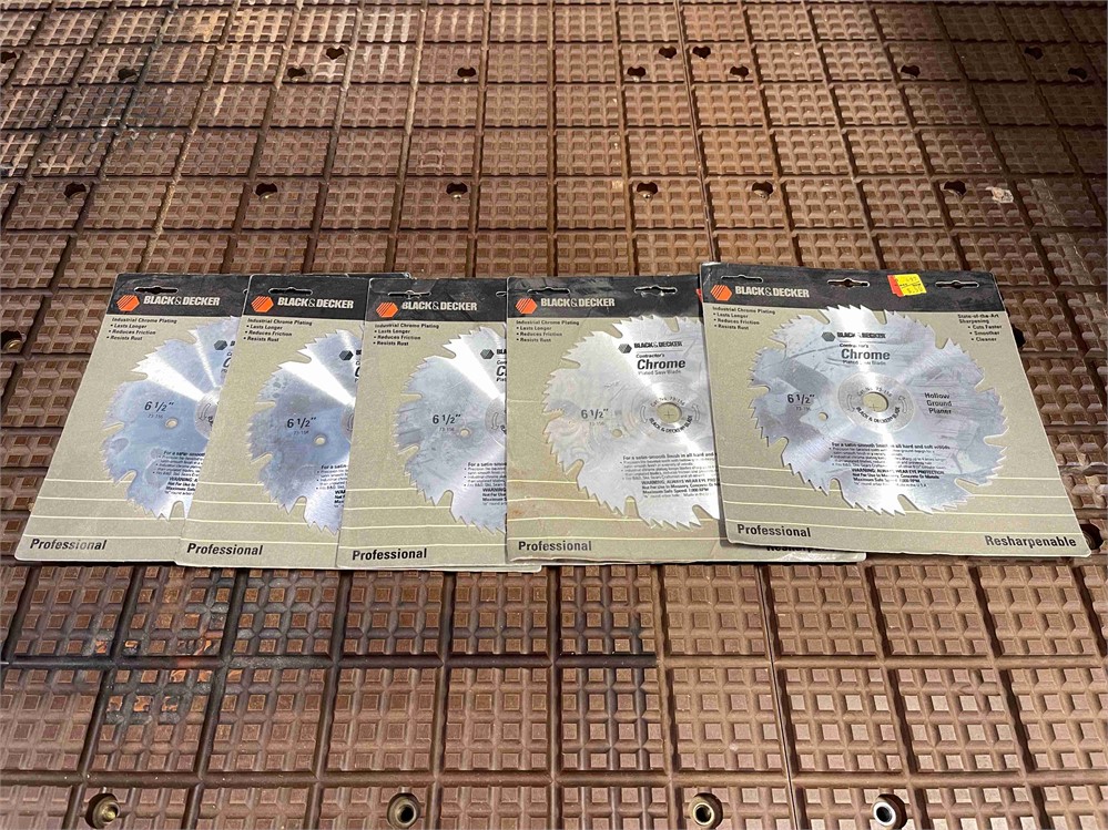 Five (5) 6.5" Saw Blades (new in box)