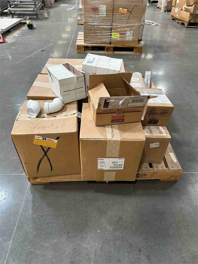 Assorted Hardware and PVC Pipe Fittings
