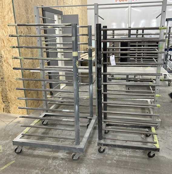 (3) Metal Paint Drying Racks on Casters - Markham, ON