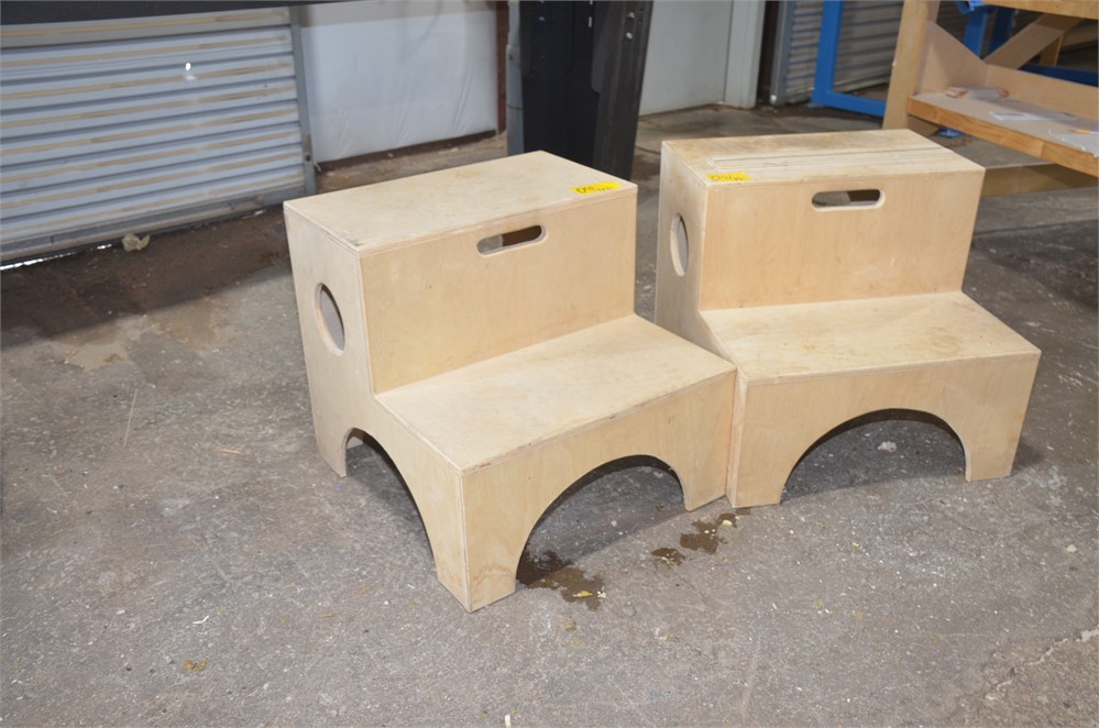 Wood step stools Qty. (2)