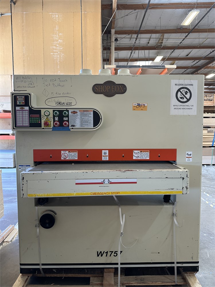 Shop Fox "W1757" 43" Double Head Wide Belt Sander