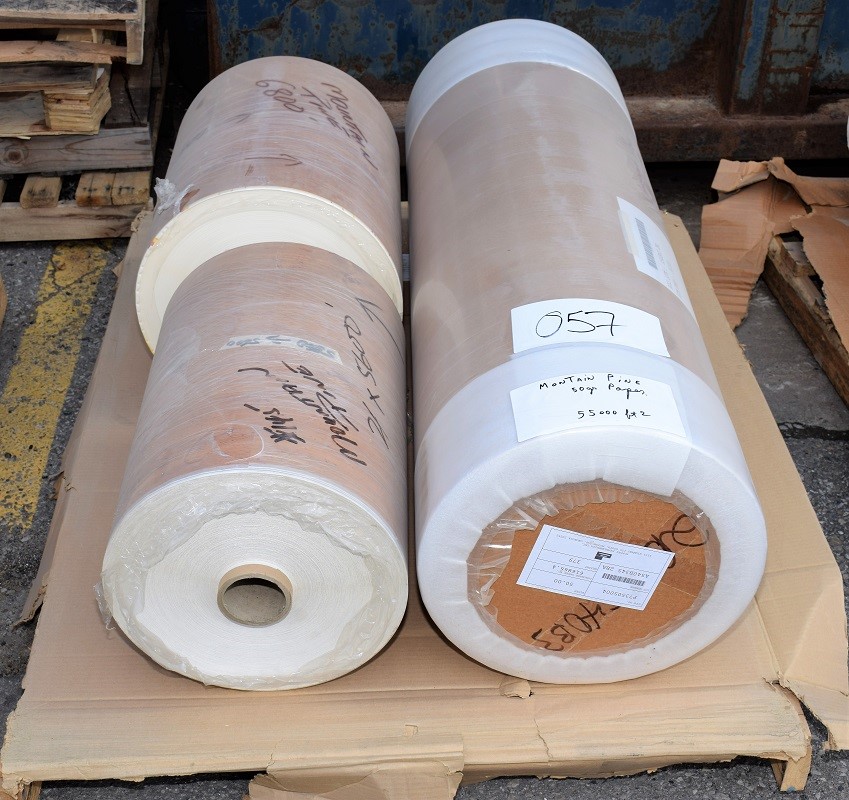LOT# 057  (2) ROLLS OF MOUNTAIN PIPE LAMINATE / VENEER * SEE PHOTOS FOR VOLUME
