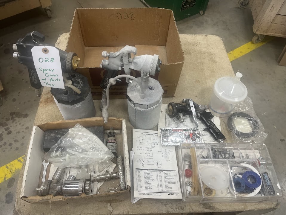 Spray Guns & Parts - As Pictured