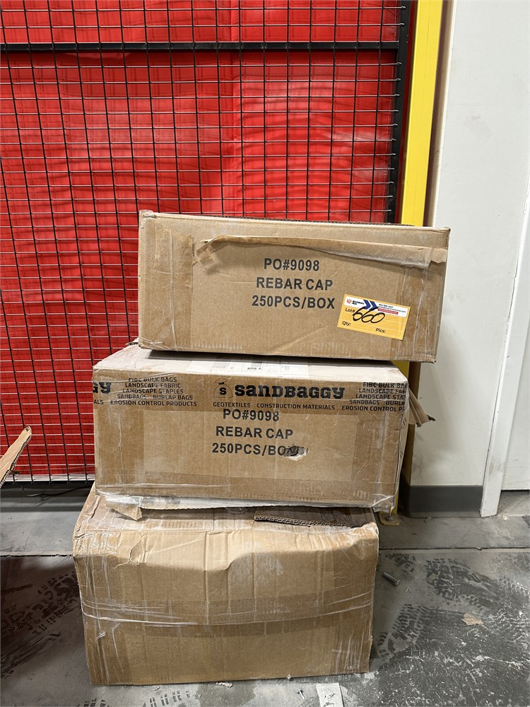(3) Boxes of SandBaggy Rebar Caps