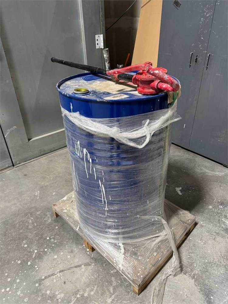 Barrel of Acetone with Pump