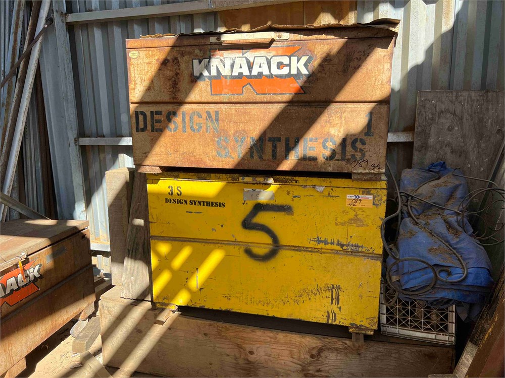 (2) Storage containers