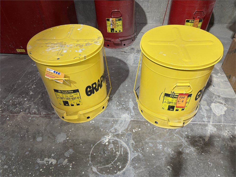 Justrite Oily Waste Can (Qty 2)