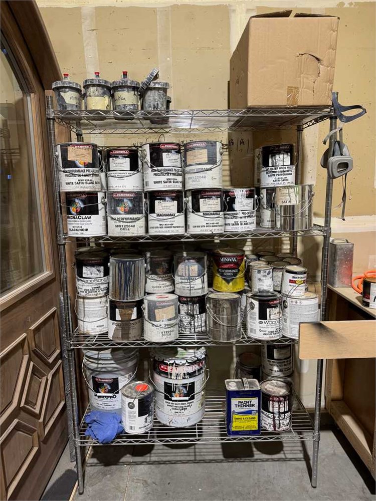 Rack with Finishing Materials