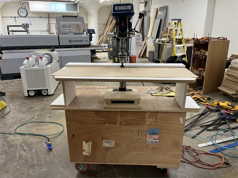 Rikon "30-120" 13″ Benchtop Drill and Rolling Cart