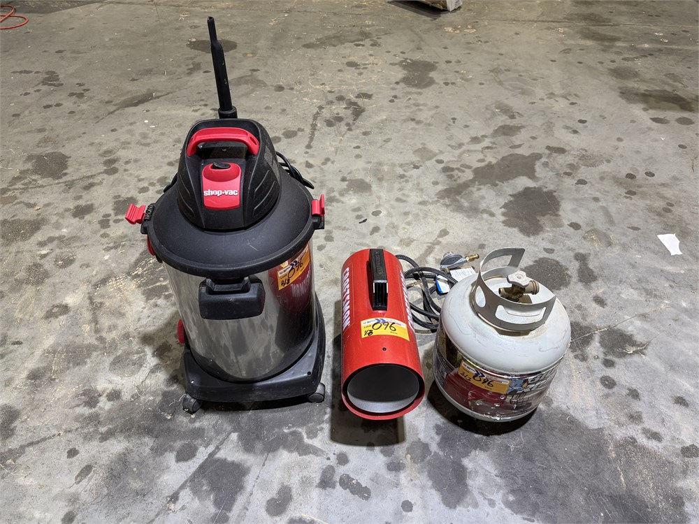 Craftsman Propane Air Heater w/Tank & Shop Vacuum