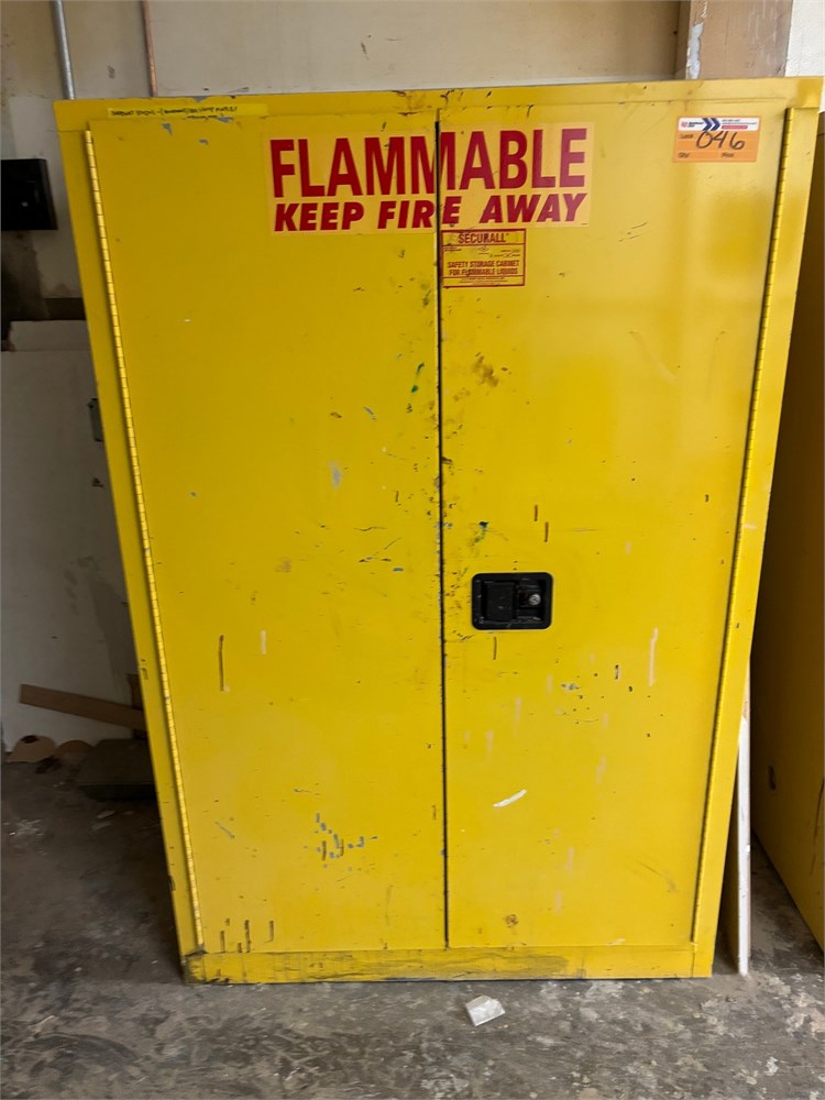Securall "A190" Flammable Storage Cabinet & Contents as pictured