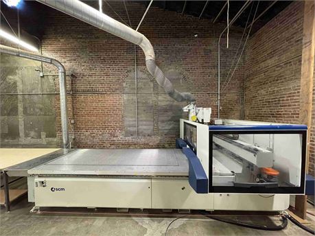 SCM / Morbidelli "N 100 S15 CR+" CNC Router with Rake System - Flat Table (2019)