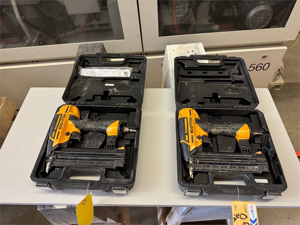 Lot of Bostitch Pneumatic Staple/Nail Guns - as pictured - Qty (2)