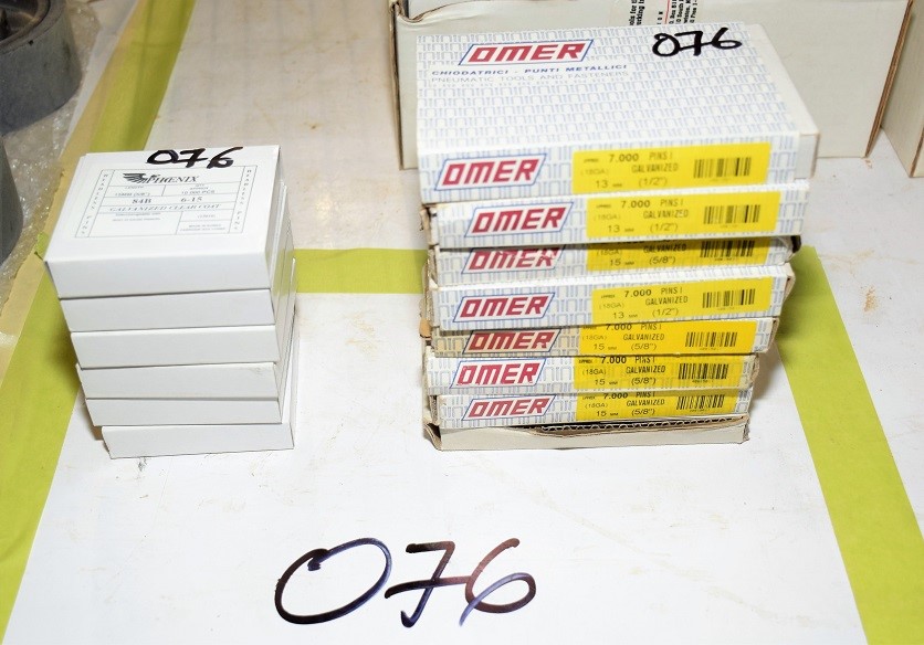 (14)  FULL BOXES OF OMER & PHEONIX GALVANIZED PINS