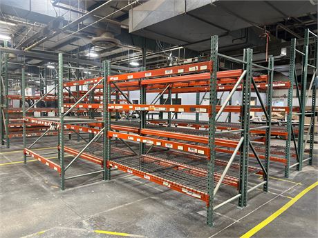 Lot - Pallet Racking - (5) Sections | Place Your Bid at MachineryMax
