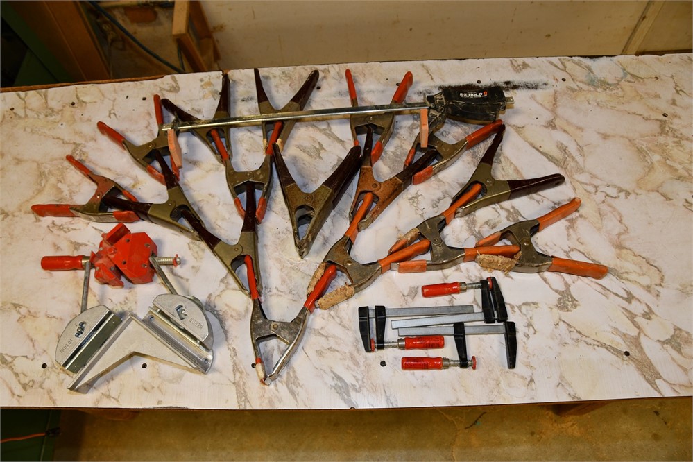 Lot of Spring, Bar & Miter Clamps