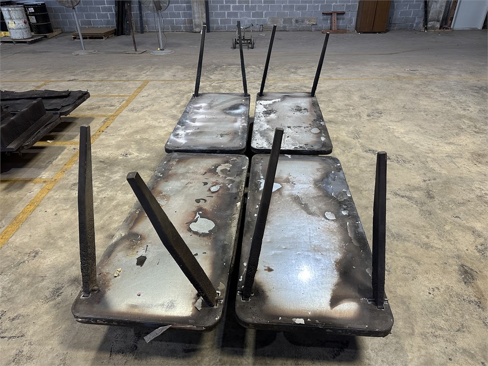 (4) Flat Bed Carts