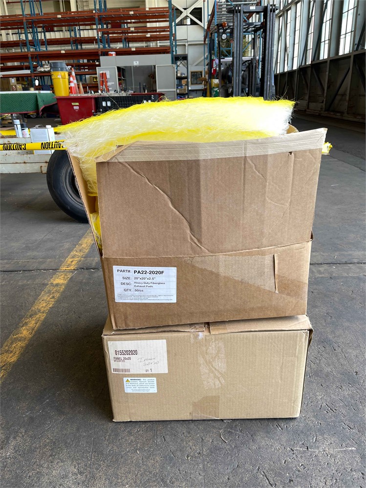 Two (2) Boxes of Fiberglass Exhaust Pads