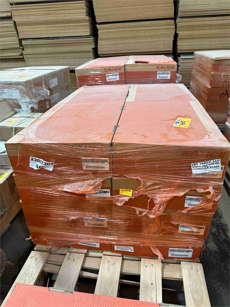 Pallet of Salice Side Profile H104 MM White 2 Sided