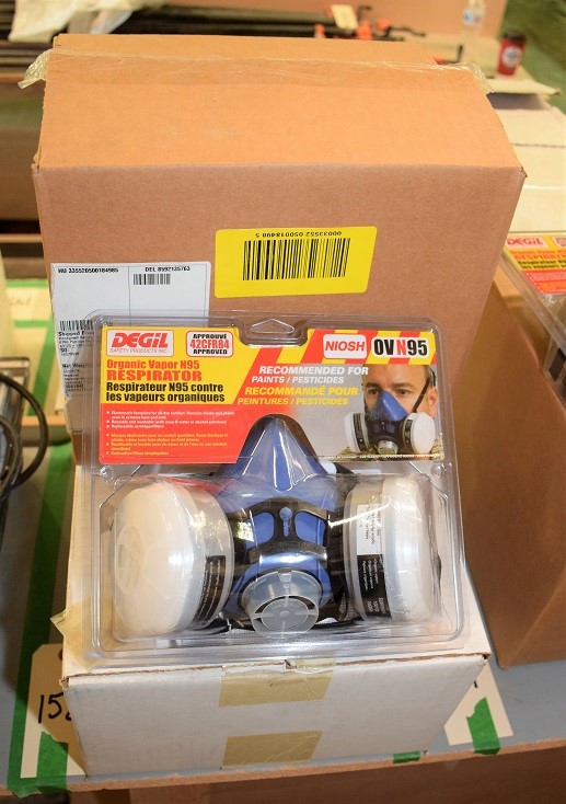 NIOSH RESPIRATOR & (2) BOXES OF REPLACEMENT FILTERS