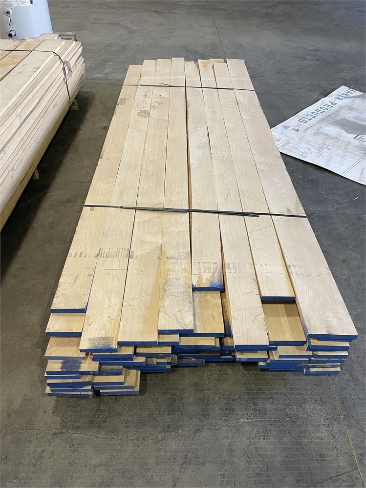 Lot of "Maple" Solid Wood - Approx 75 pcs  4/4 x 10'L x 5-10" W